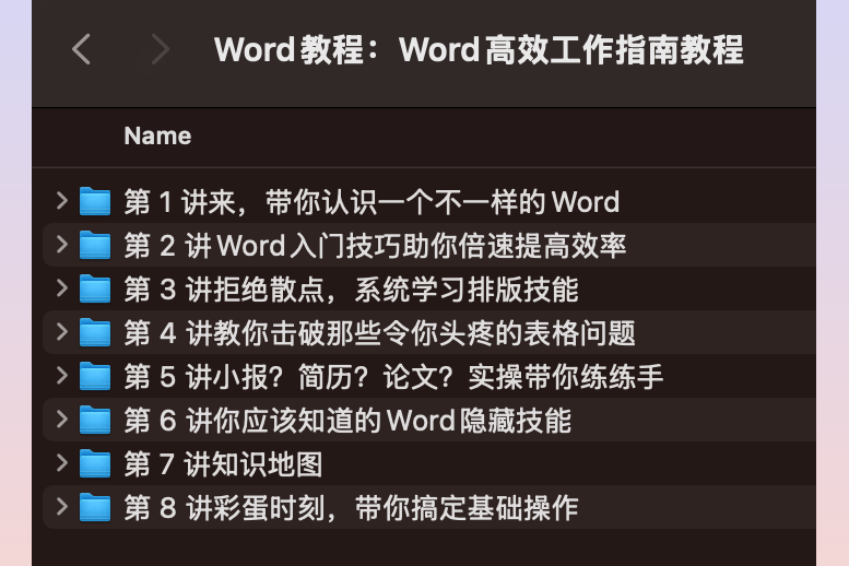 Word高效工作指南教程