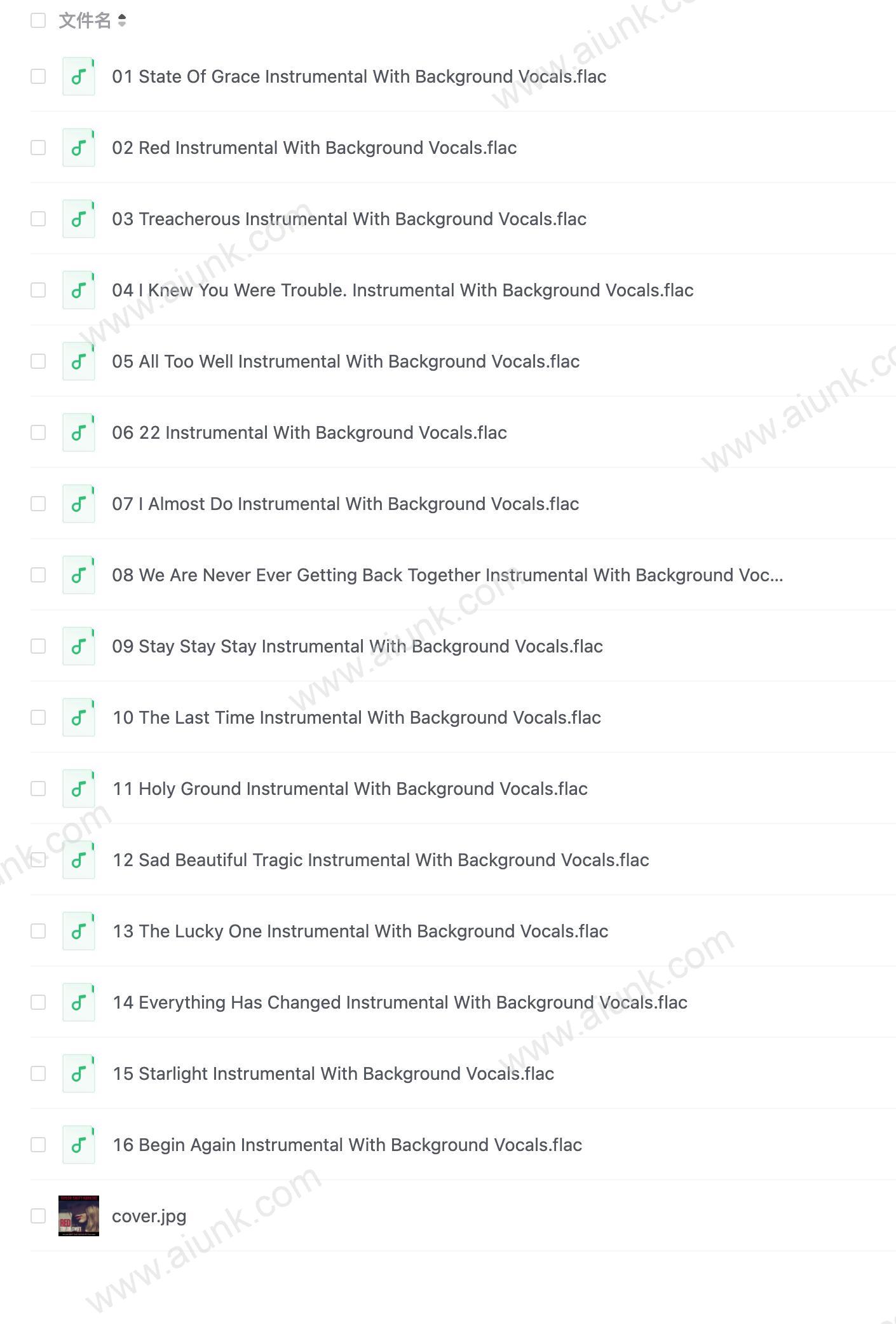 Taylor Swift Karaoke Red (Album) FLAC
