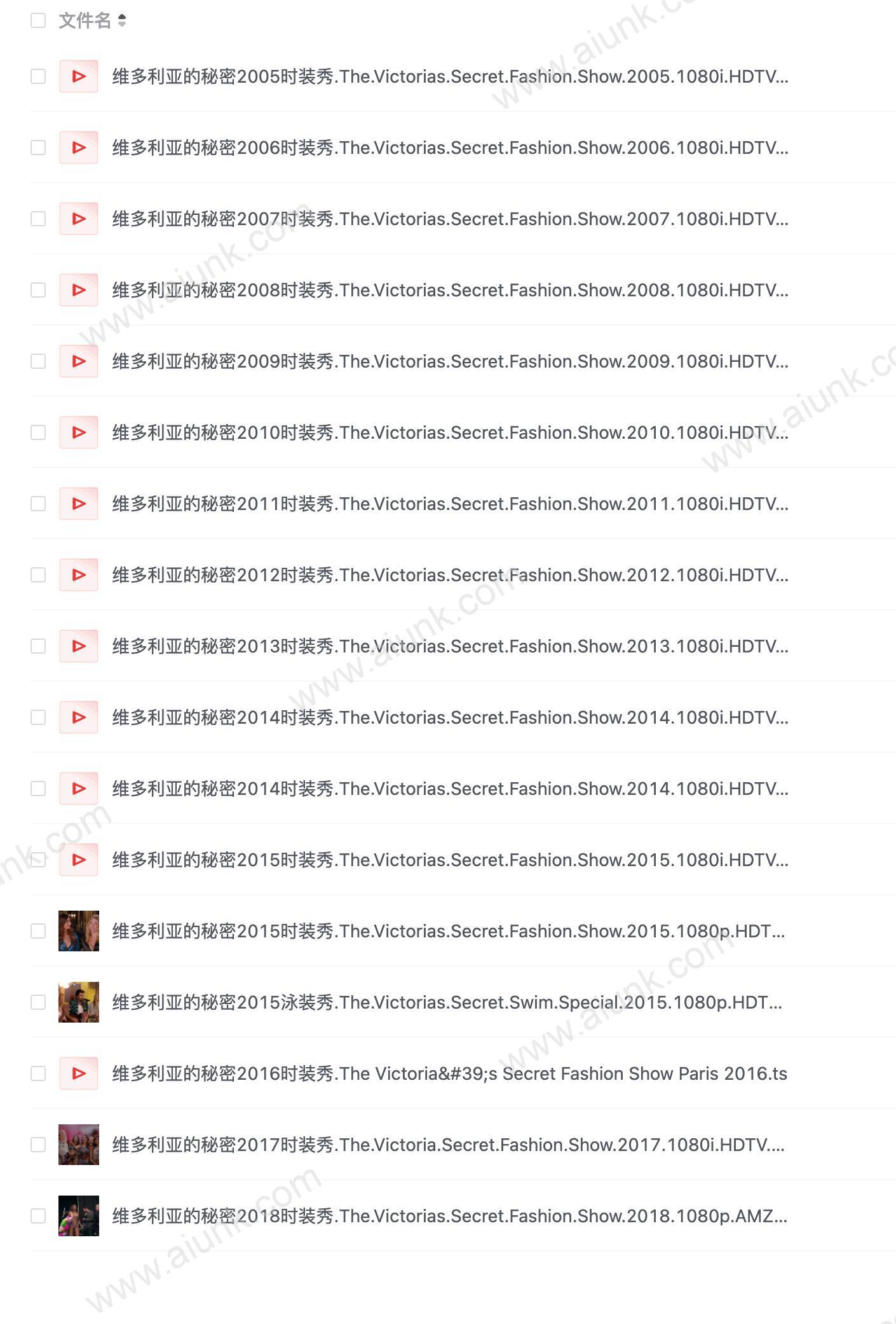 维多利亚的秘密2005至2018大秀全纪录 幕后花絮与超模专访