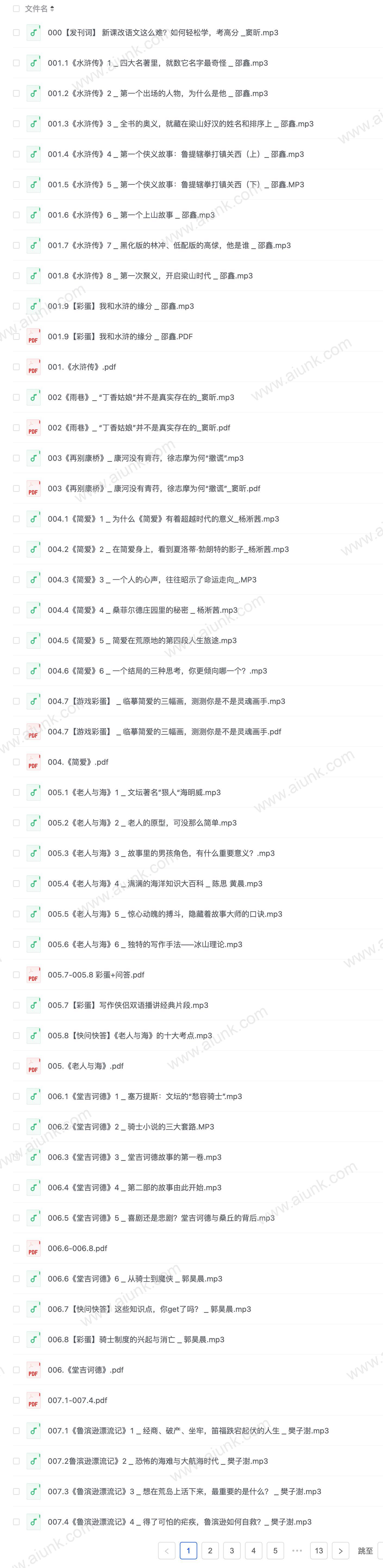X208.大语文名师团:部编必读名著精讲