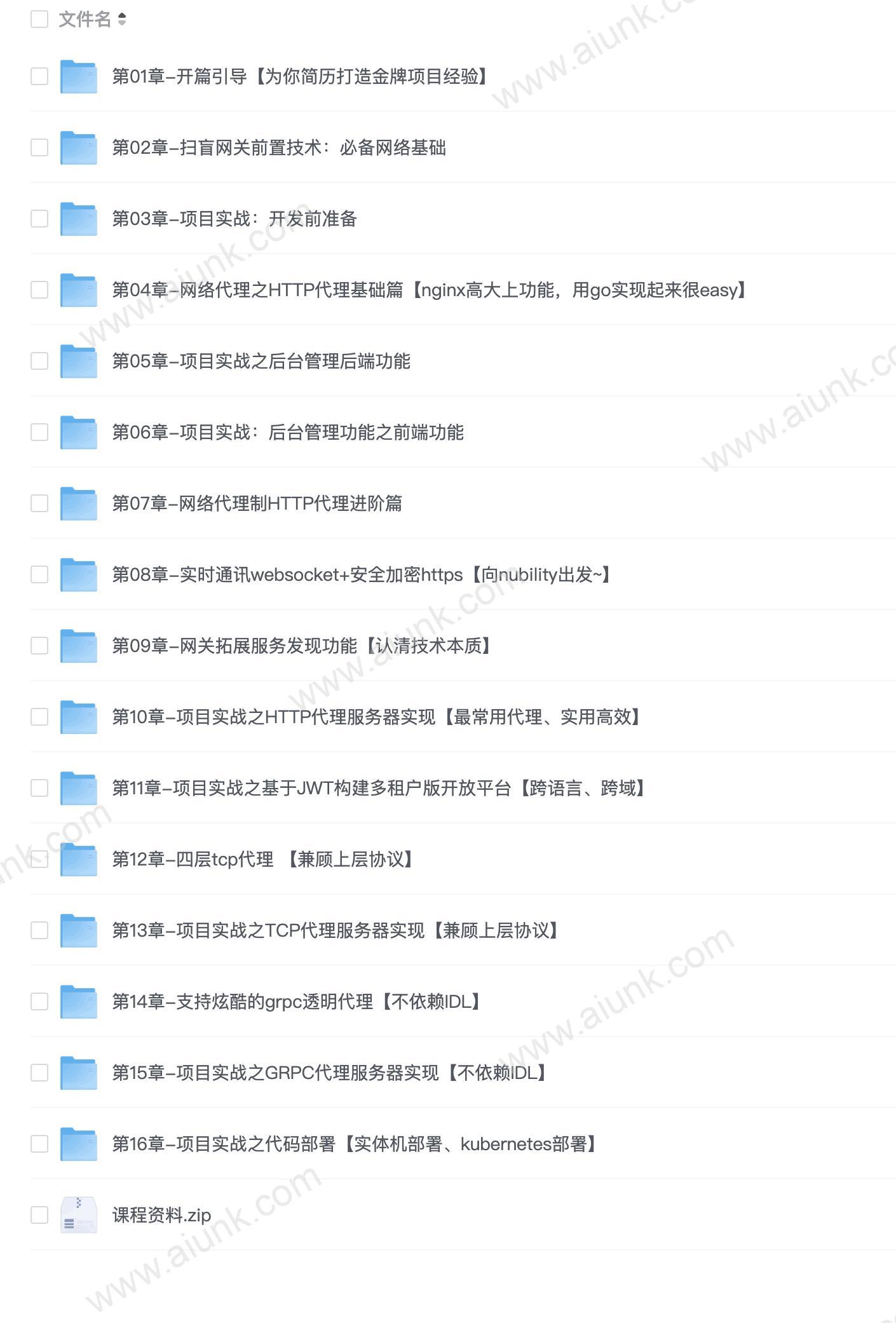 【imooc-436】 (打造简历金牌项目)Vue+Go 开发企业级微服务网关项目 - 带源码课件