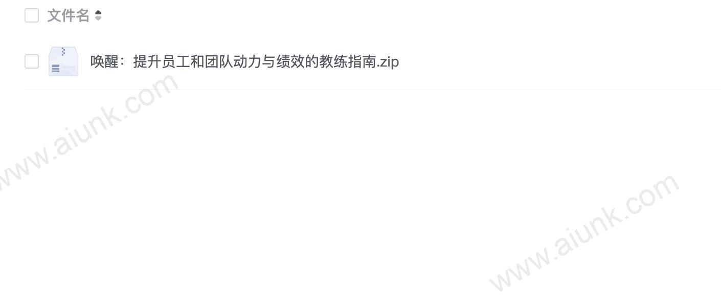 唤醒:提升员工和团队动力与绩效的教练指南