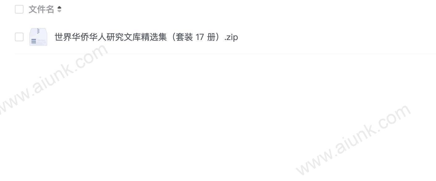 世界华侨华人研究文库精选集(套装 17 册)