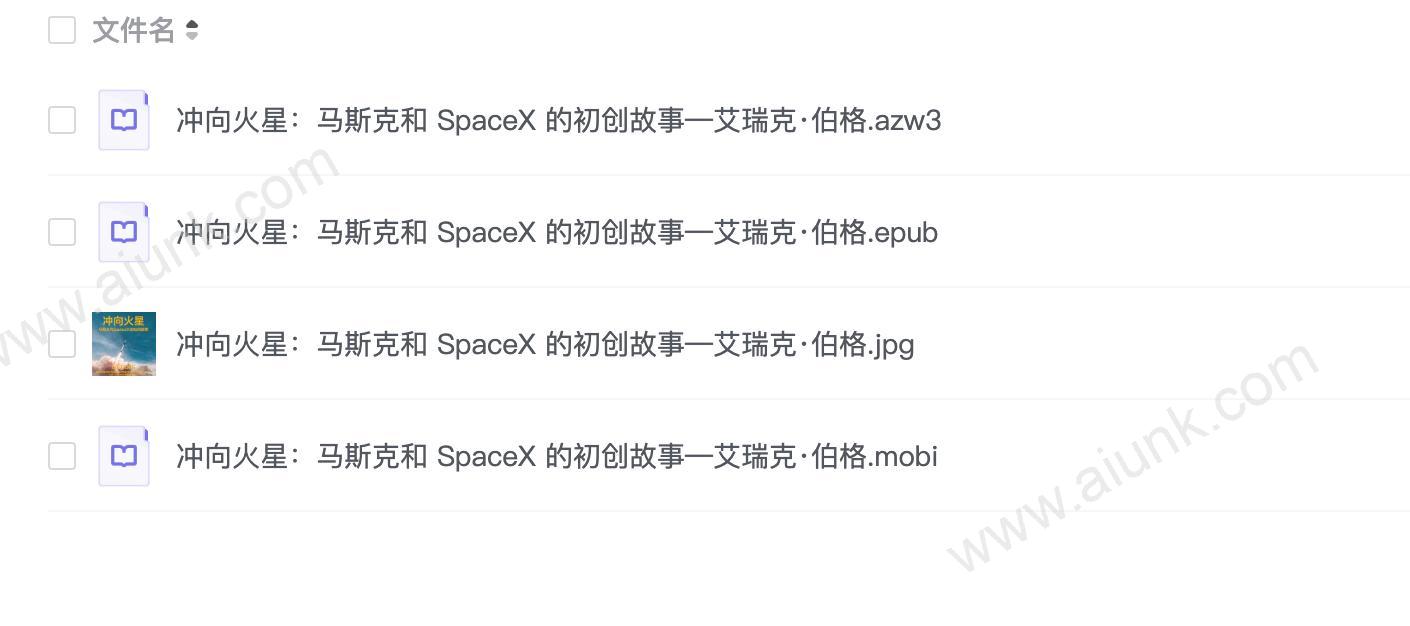 冲向火星：马斯克和 SpaceX 的初创故事