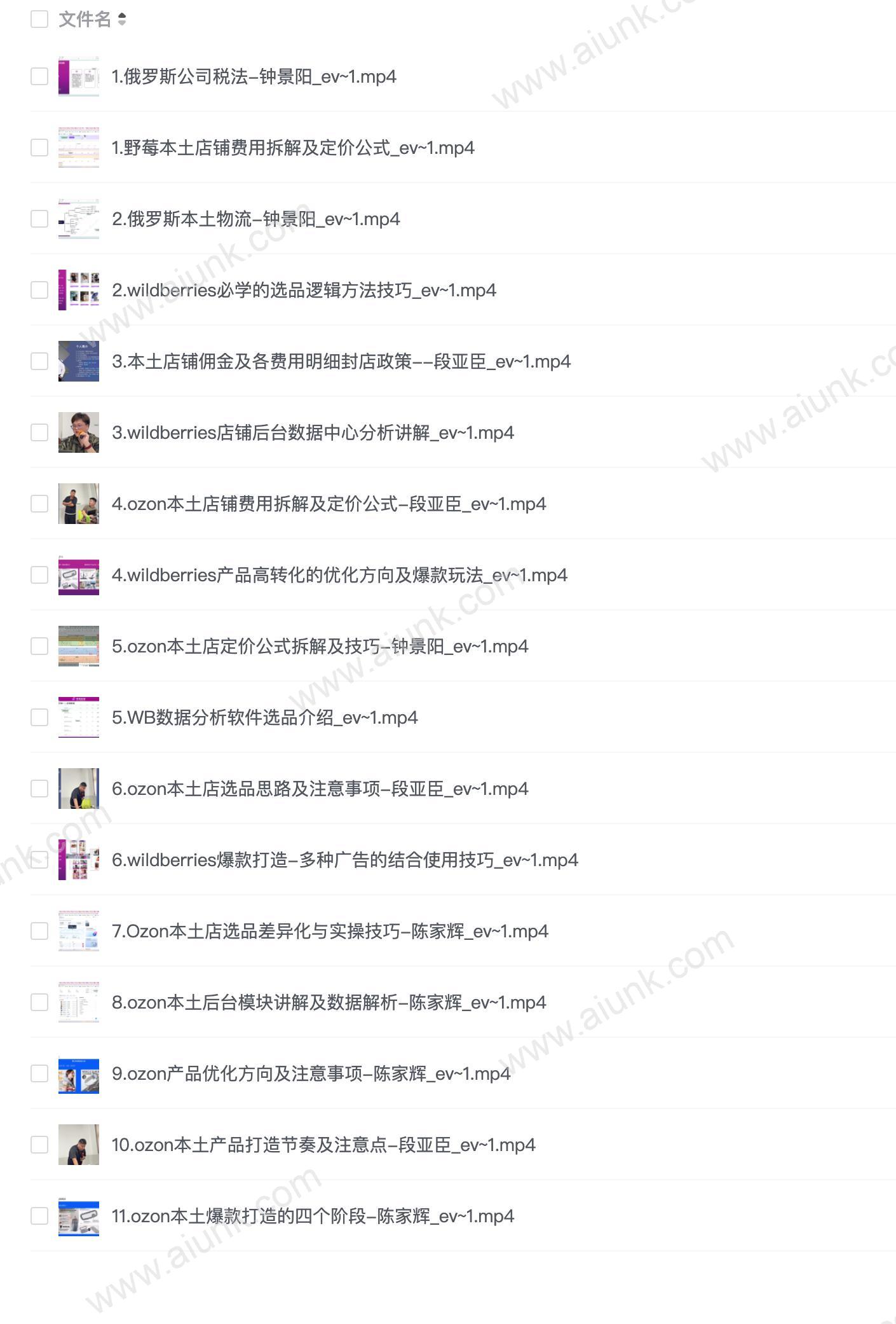 【091810】2024俄罗斯OZONWB本土电商系列课