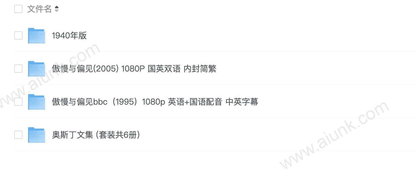 傲慢与偏见1940版+2005版+1995电视剧(英语、国语配音版) 1080P 附电子书合集