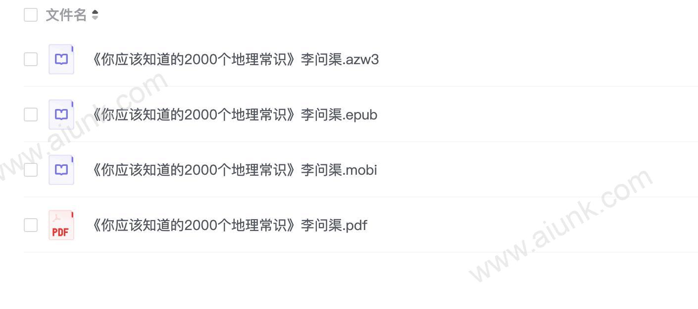 你应该知道2000个地理