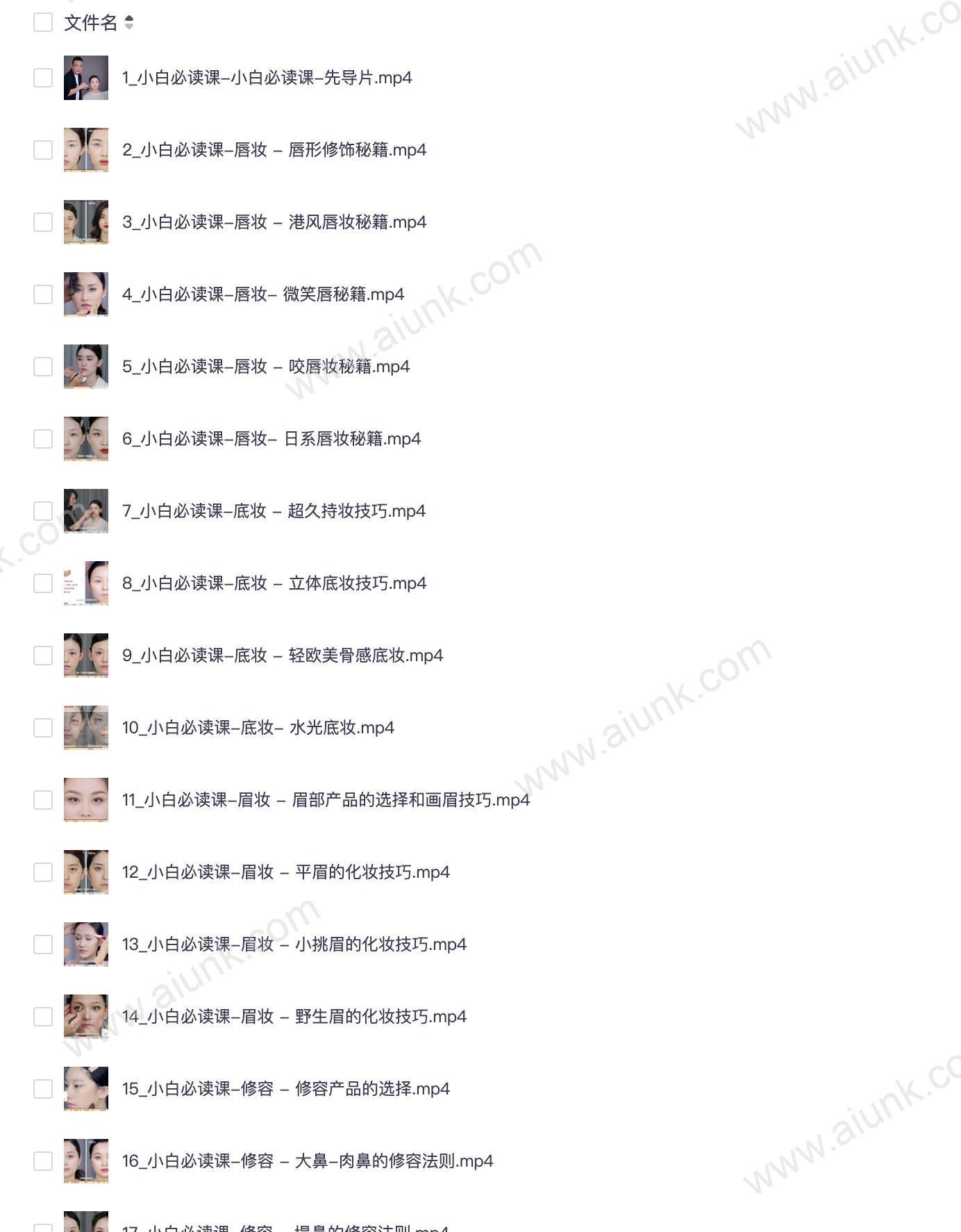 毛戈平年度化妆教程130节专业美妆技巧全解析