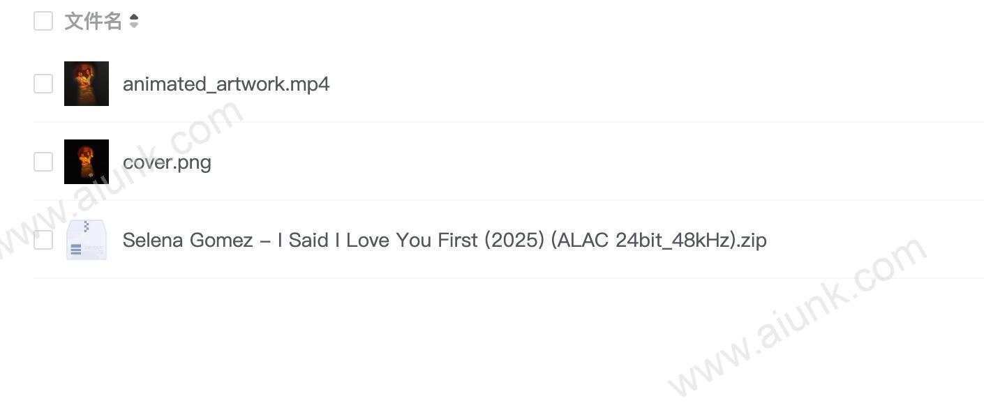 Selena Gomez - I Said I Love You First (2025) (ALAC 24bit_48kHz)