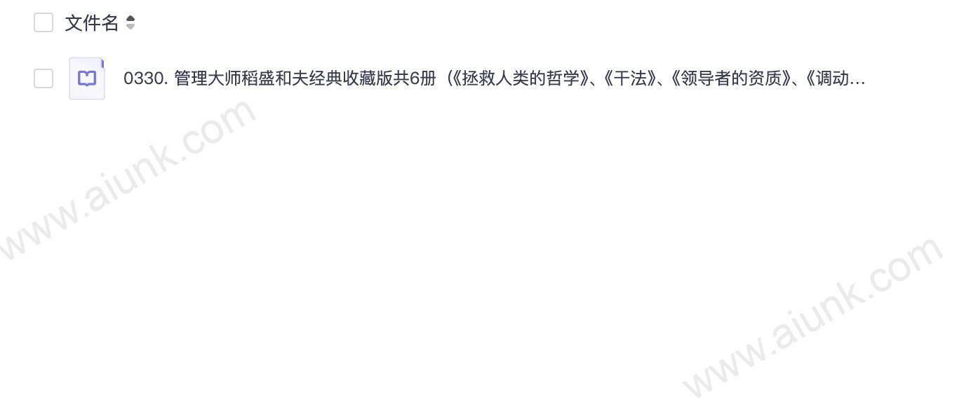 0330. 管理大师稻盛和夫经典收藏版共6册(《拯救人类的哲学》、《干法》、《领导者的资质》、《调动员工积极性的七个关键》、《阿米巴经营(实战篇)》《稻盛和夫语录100条》).epub