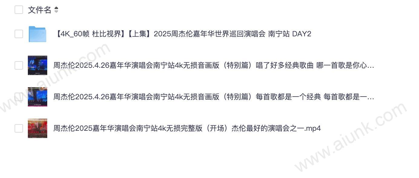 周杰伦2025嘉年华南宁演唱会4K超清无损音画珍藏版 