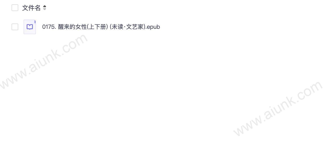 0175. 醒来的女性(上下册) (未读·文艺家).epub