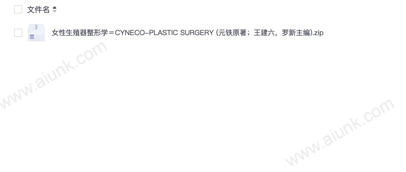 女性生殖器整形学权威指南 CYNECO-PLASTIC SURGERY 理论与临床实践