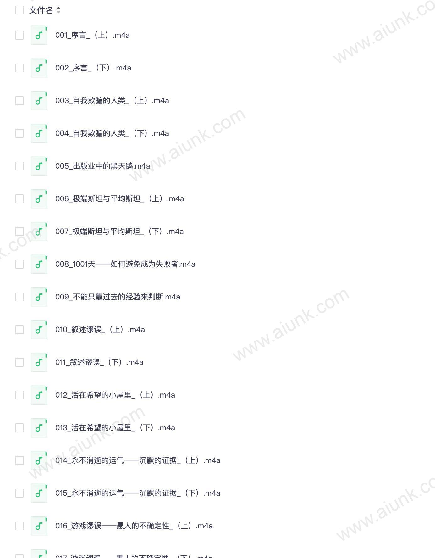 黑天鹅:如何应对不可预知的未来_秦朔、巴曙松推荐_(完结)