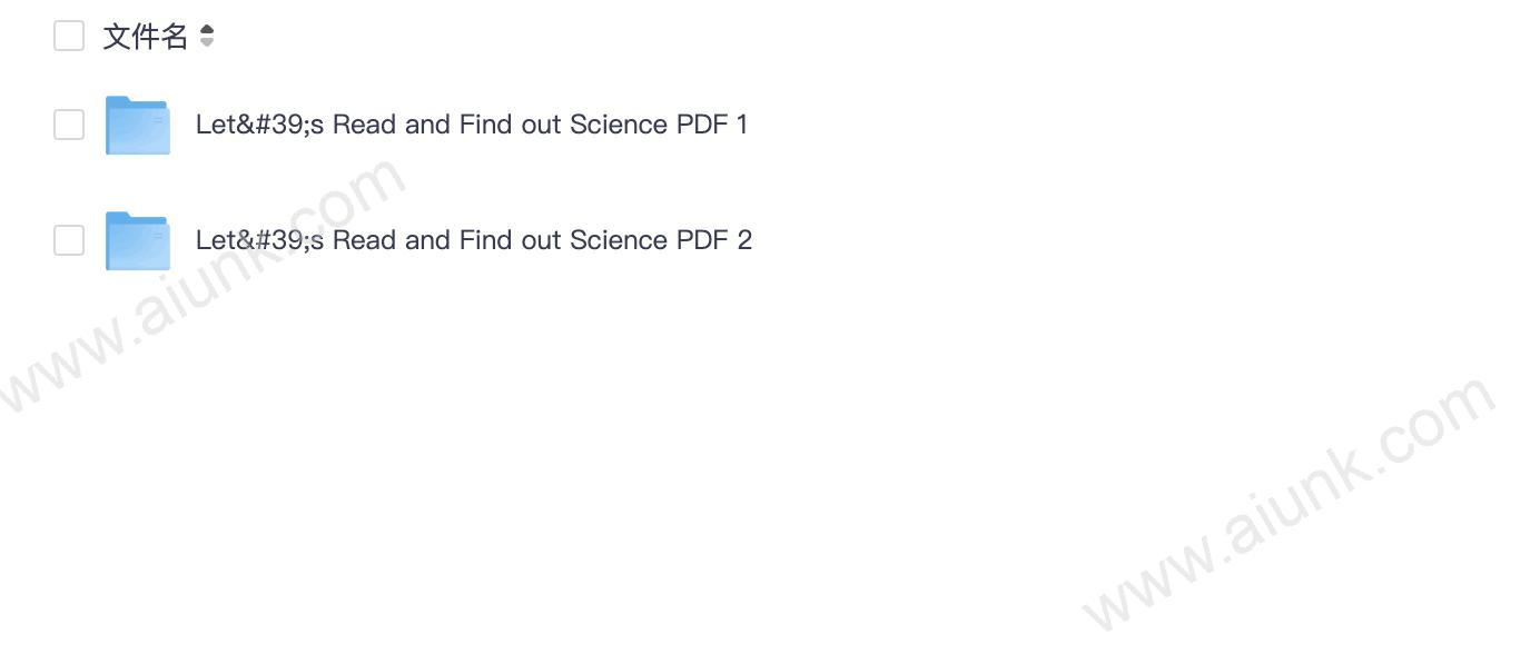 探索科学奥秘的儿童启蒙读物 Let's read and find out science (L1-L2) 
