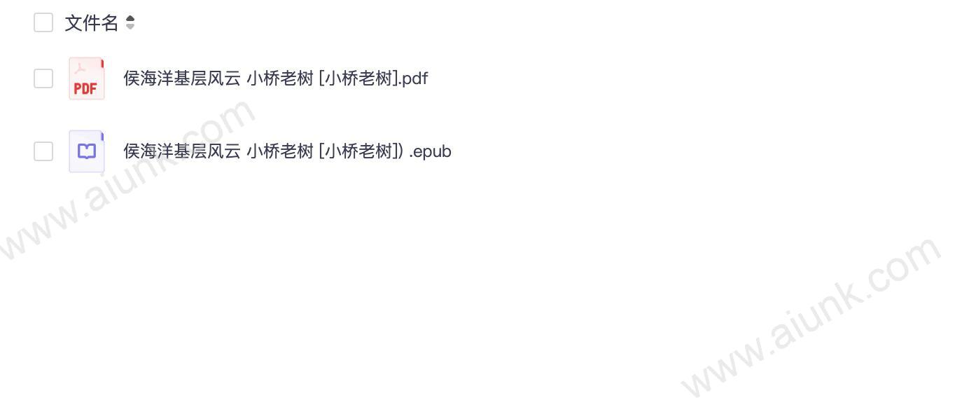 侯海洋基层风云 小桥老树官场沉浮录 