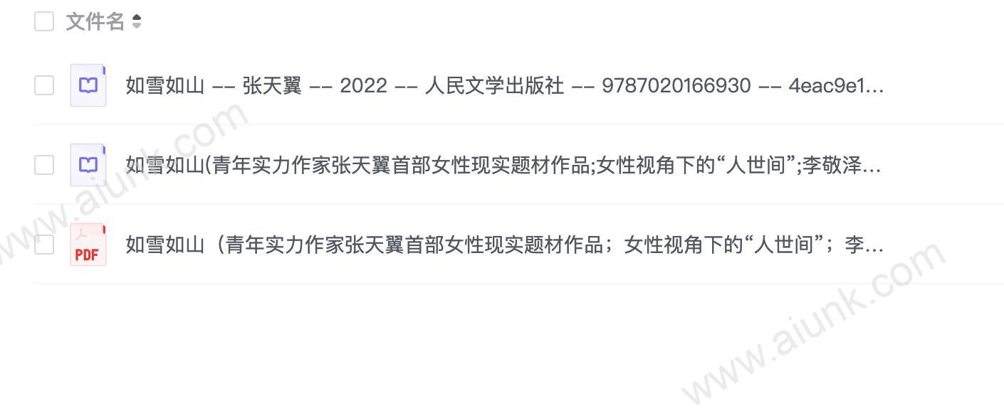 如雪如山(青年实力作家张天翼首部女性现实题材作品;女性视角下的“人世间”;李敬泽、梁永安、张莉、笛安 众多名家诚意推荐)