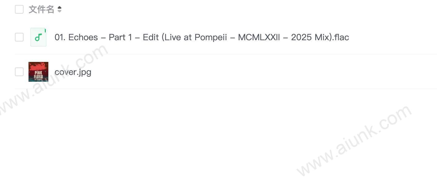 Pink Floyd - Echoes - Part 1 - Edit (Live at Pompeii - MCMLXXII - 2025 Mix) (FLAC 24bit_96kHz)