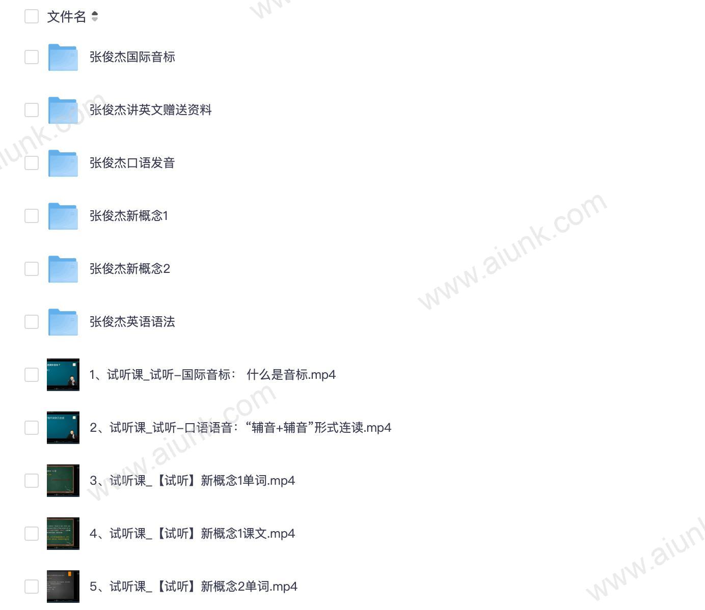 张俊杰《英语全套课程合集 (新概念+音标+口语+语法) 》