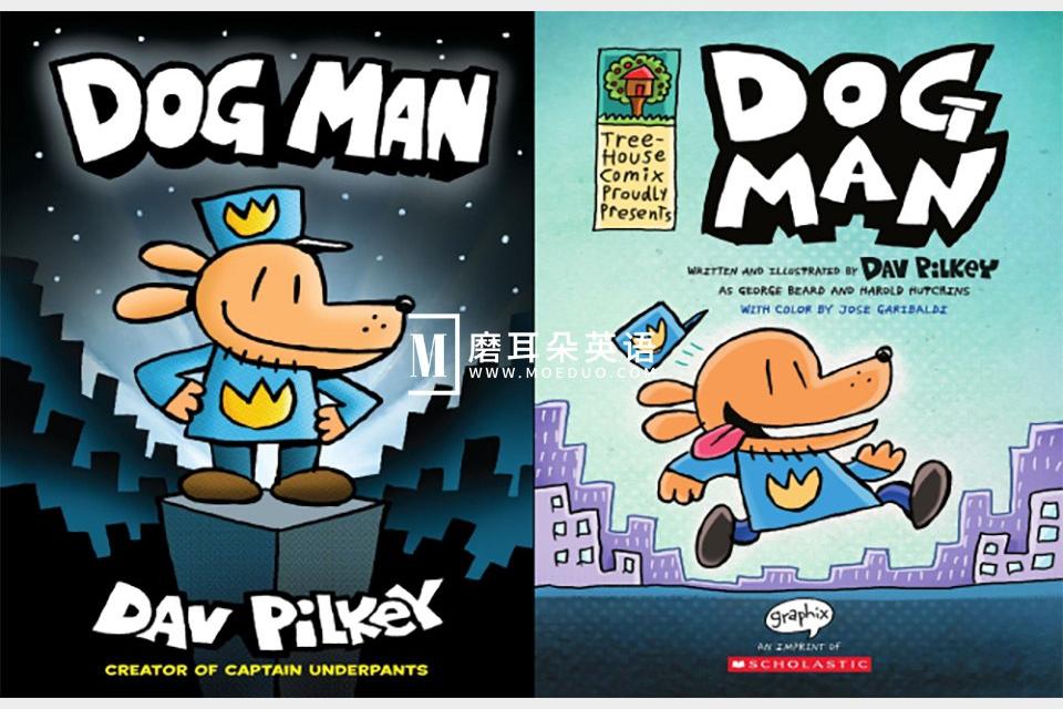 经典英文桥梁漫画书《神探狗狗 Dog Man (PDF+MP3) 》