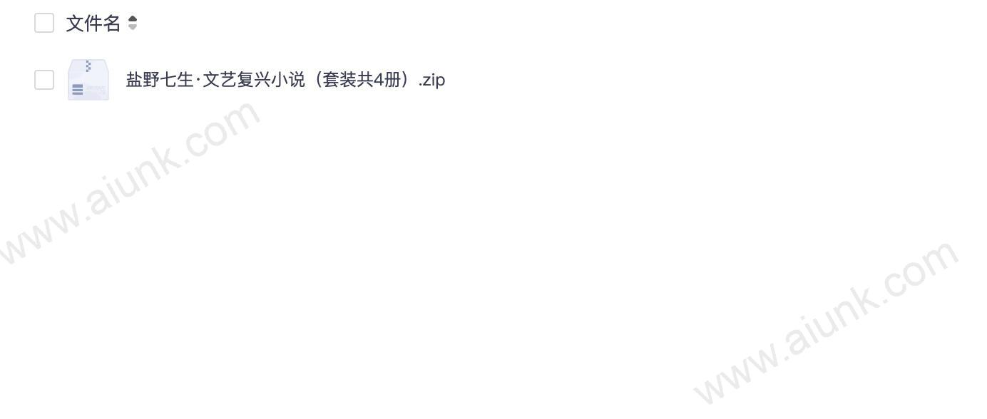 盐野七生·文艺复兴小说(套装共4册).zip