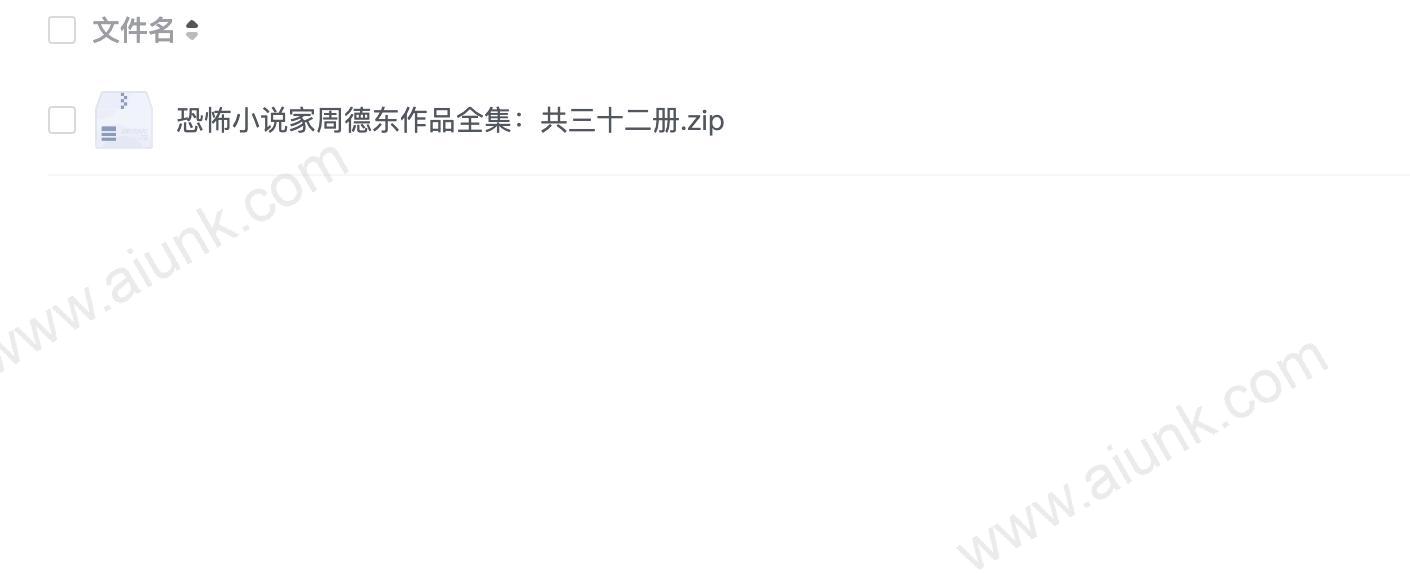 恐怖小说家周德东作品全集:共三十二册