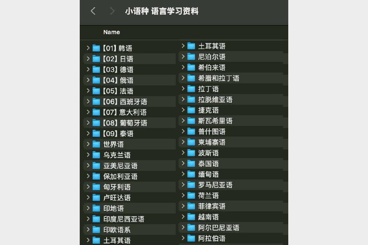 38门外语小语种资源